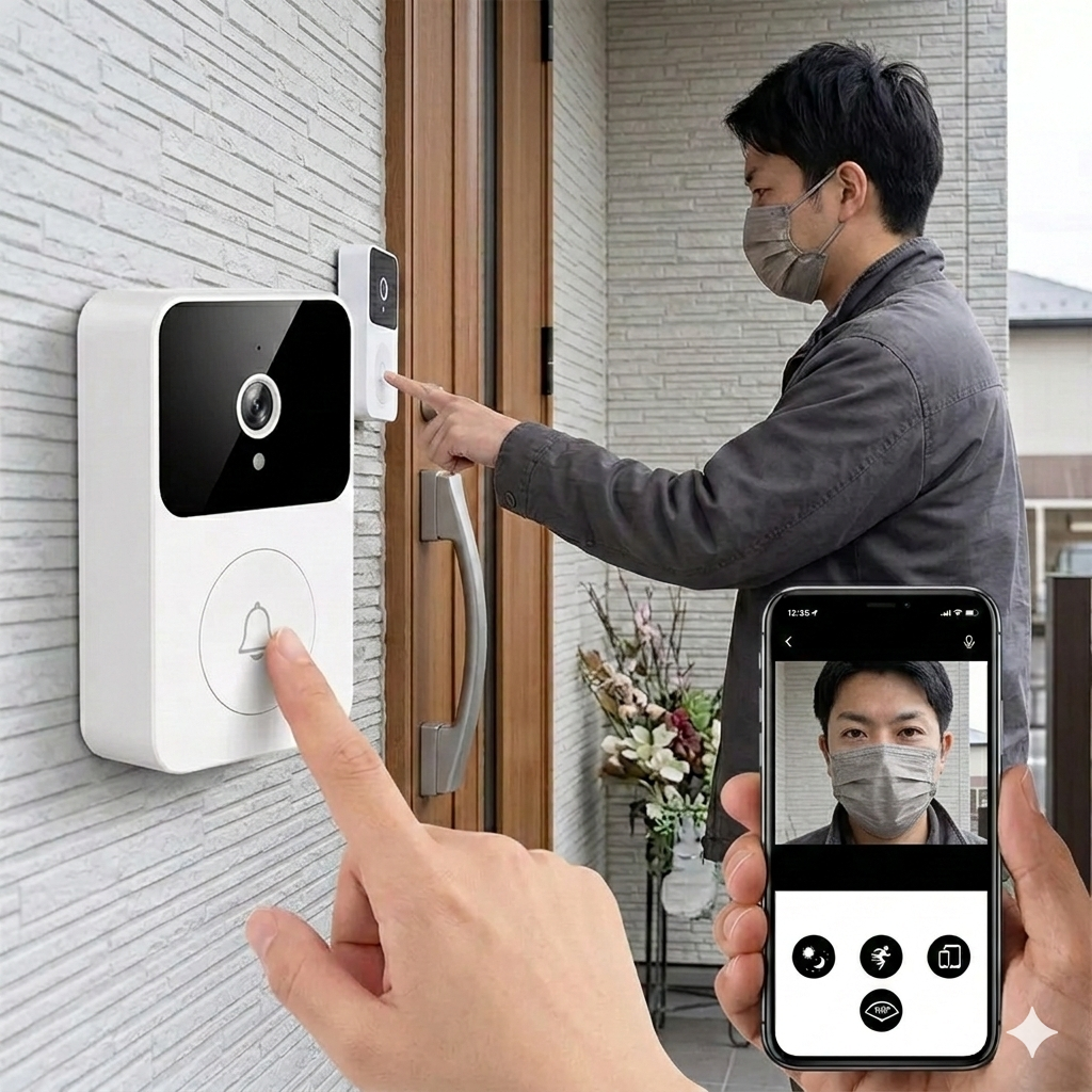 🔔Interphone Intelligente Connectée 🏠 جرس الباب الذكي بالكاميرا📱