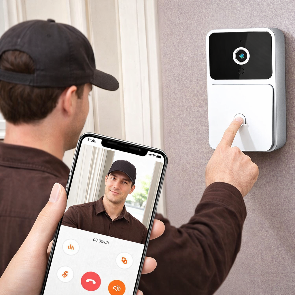 🔔Interphone Intelligente Connectée 🏠 جرس الباب الذكي بالكاميرا📱