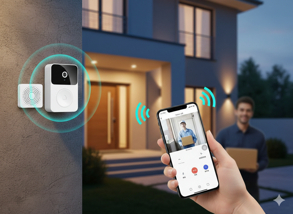 🔔Interphone Intelligente Connectée 🏠 جرس الباب الذكي بالكاميرا📱