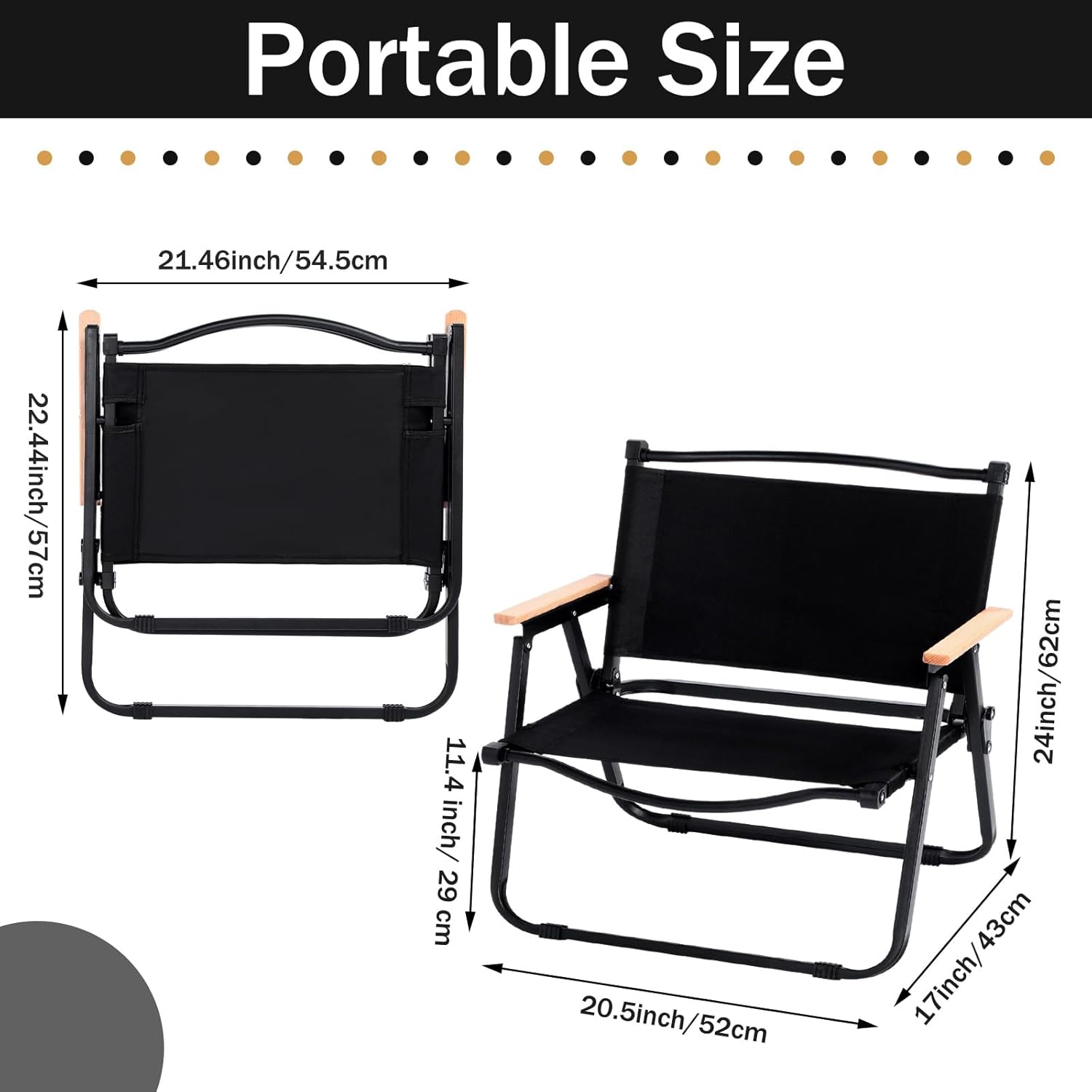 chaises de camping pliables
