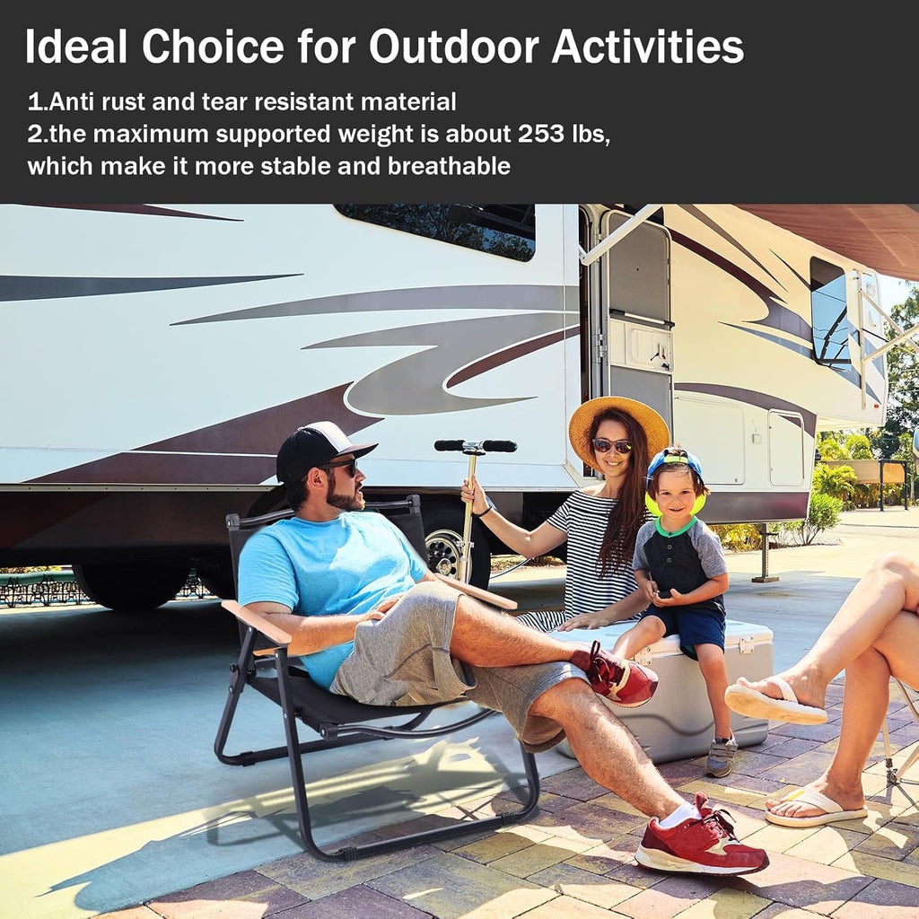 chaises de camping pliables