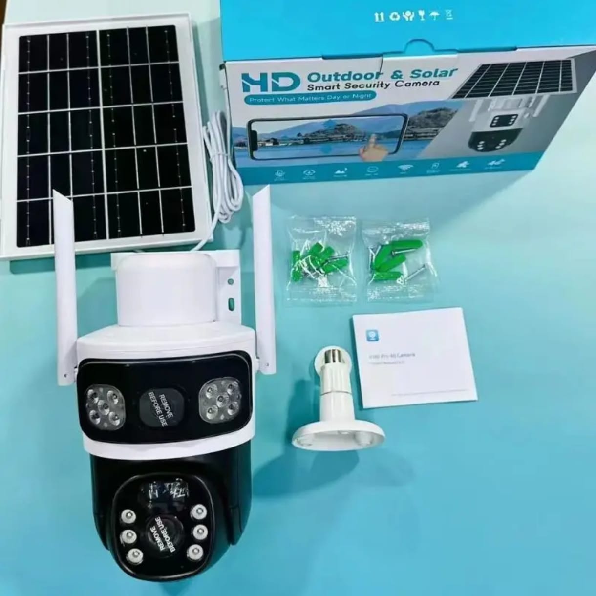 Camera 4G solaire Double 8MP