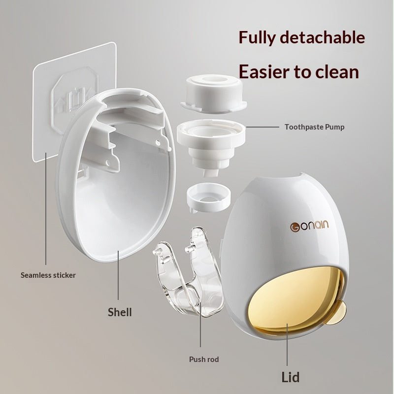 Wall Mounted Automatic Toothpaste Dispenser Organizer