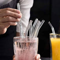 Lot de 6 pailles en verre+brosse