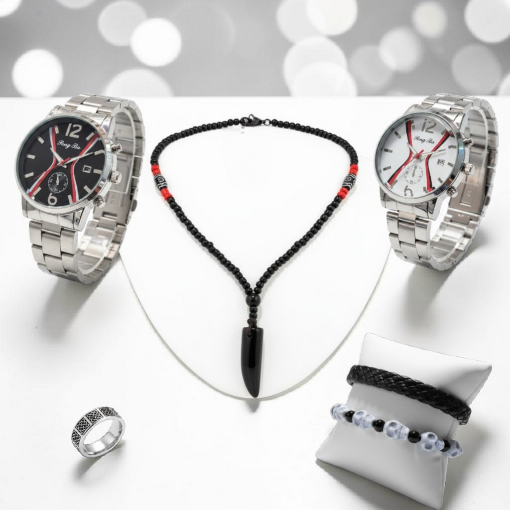 Pack 5 Pièces Montre et Accesoires MA018