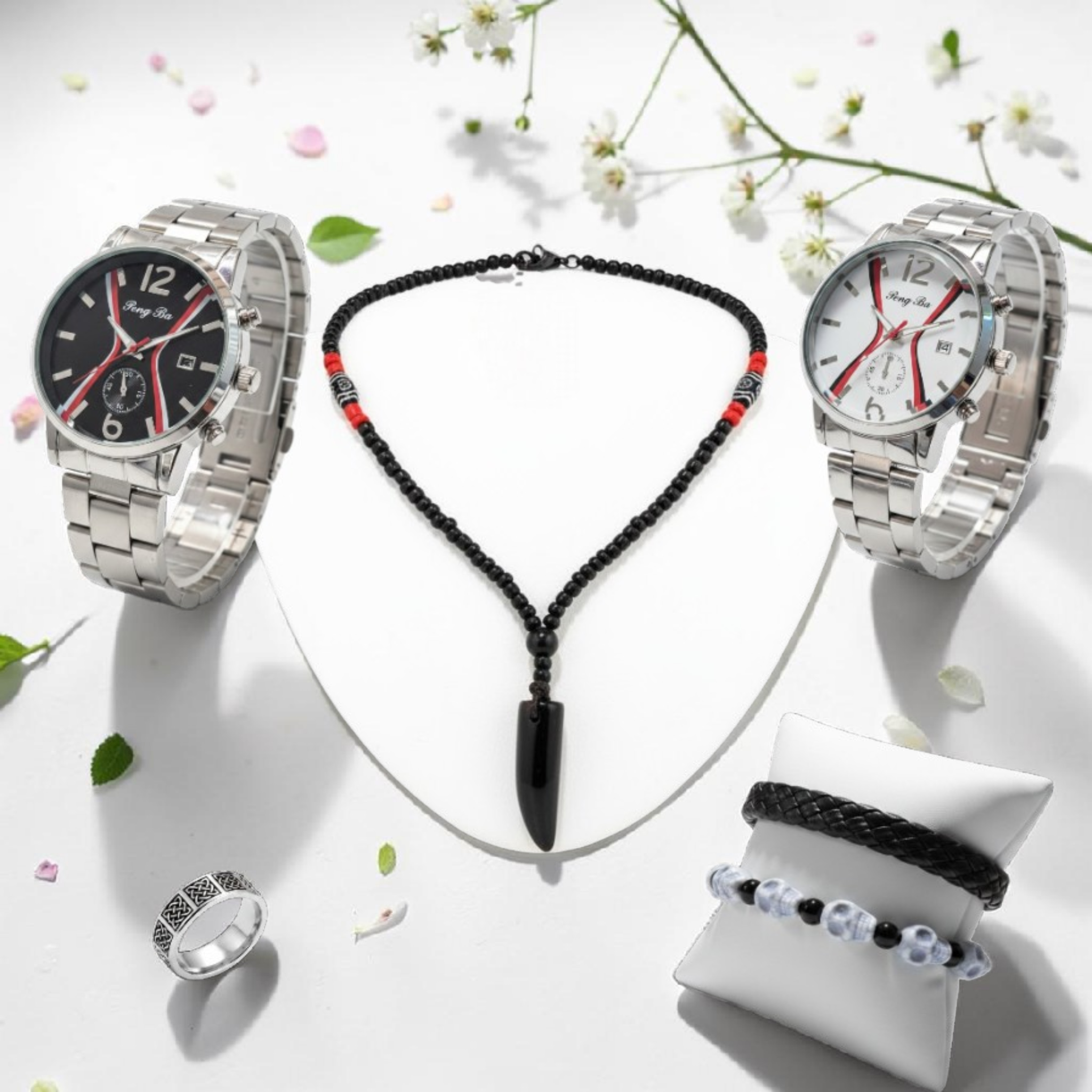 Pack 5 Pièces Montre et Accesoires MA018