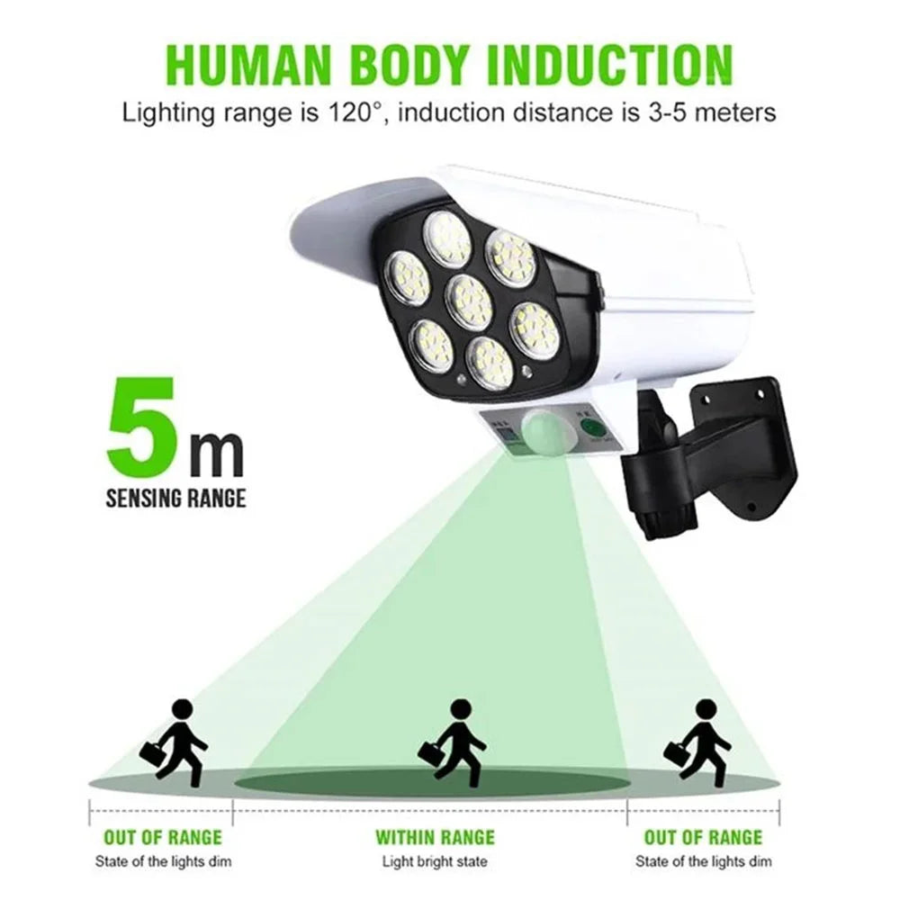 Projecteur Solaire Forme Caméra de Surveillance