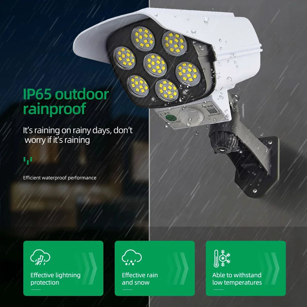 Projecteur Solaire Forme Caméra de Surveillance